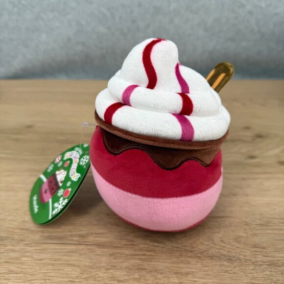 Squishmallows Maude Cranberry Mocha Toy Plush 6" Coffee Drink Christmas 2024 NEW - Picture 3 of 8